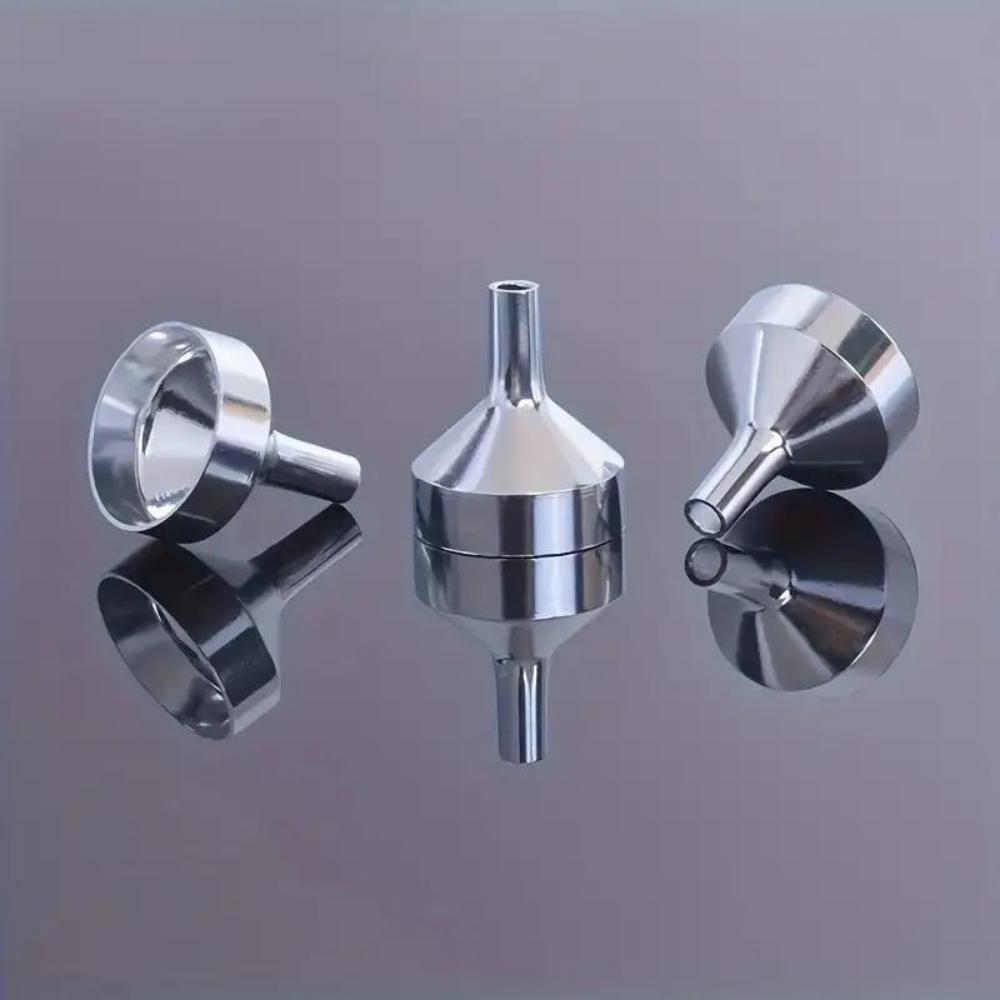Small Metal Funnels and Straws for Perfume and Essential Oils In 2/3/5 Pieces, Which Are Convenient for Distributing and Adding Various Liquids