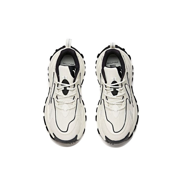 Anta 982 Retro Low Casual Shoes Men Black White 912118886-2