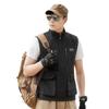 Outdoor Photography Vest Men's Autumn and Winter New Multi-pocket Mid-green Loose Vest Workwear Casual Jacket Top