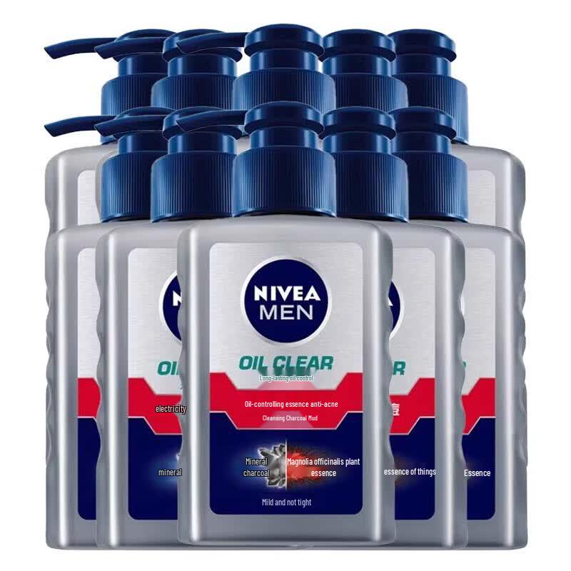 NIVEA Men s Oil Control Anti-Acne Essence Facial Cleanser