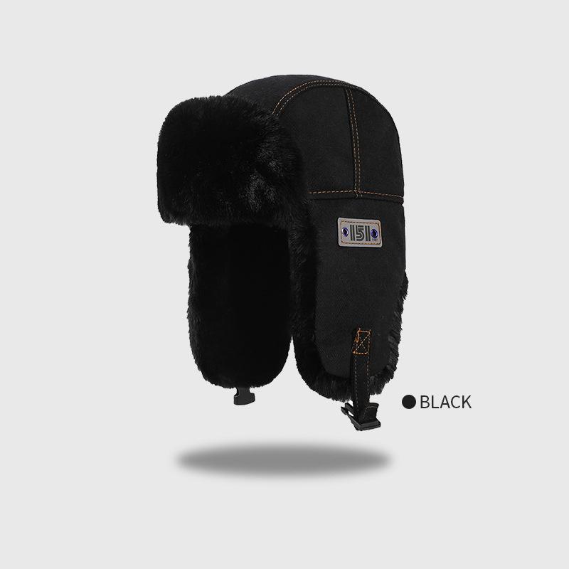 

Newest Bomber Hat Men Women Thick Warm Russian Ushanka Fur Hat Fashion Male Female Winter Hat Black Grey Earflap Ski Russian Cap A4