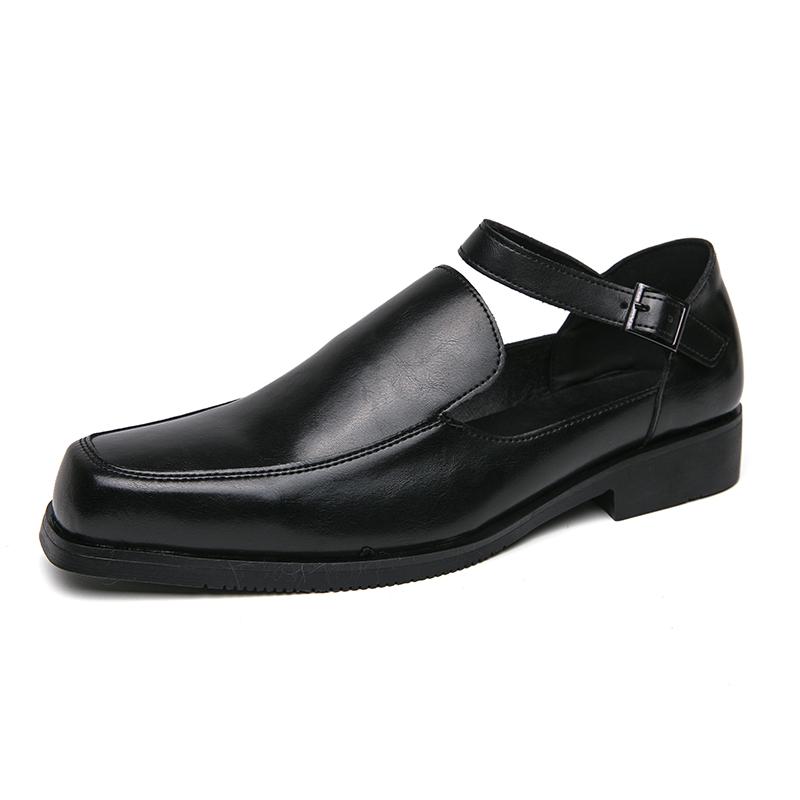 Fashion New Men's Summer Sandals Outdoor Casual Leather Business Sandals Buckle Strap Dress Shoes for Men Formal Shoes Mocassin Loafers