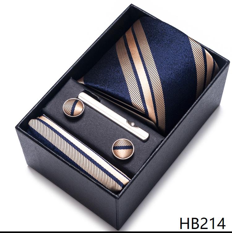 Men's Formal Business Jacquard Tie Gift Box Set