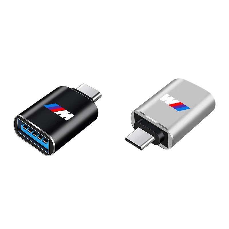 WMV2 New USB 3.0 Type-C Car Data Adapter Type C 10A OTG USB C Male To USB For BMW E46 E39 E90 E36 F30 F10 E34 E30 F20 E92 M3 M4 X5 X6