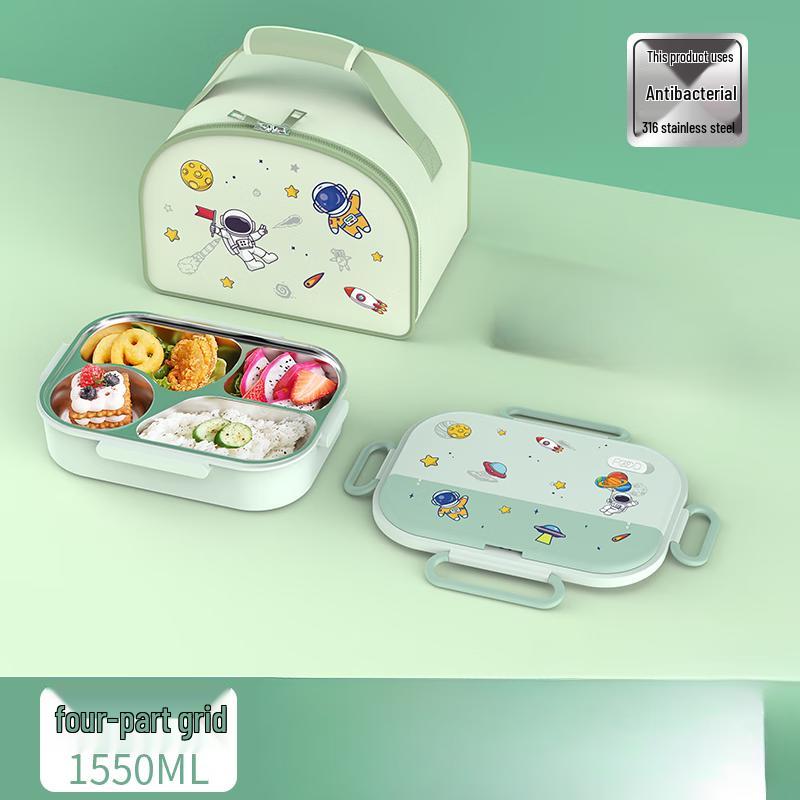 

Sweet Elegant Kids 316 Stainless Steel Insulated Lunch Box with Astronaut Bag