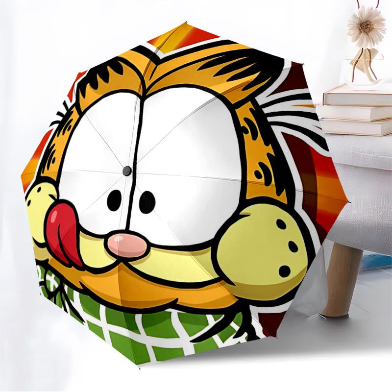 1pc Garfield, Cat Automatic Open/Close Umbrella, Lightweight Design for Everyone,Durable Canopy yy251014070