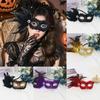 Halloween Female Costume Mask With Sequin Decor For Party And Night Event