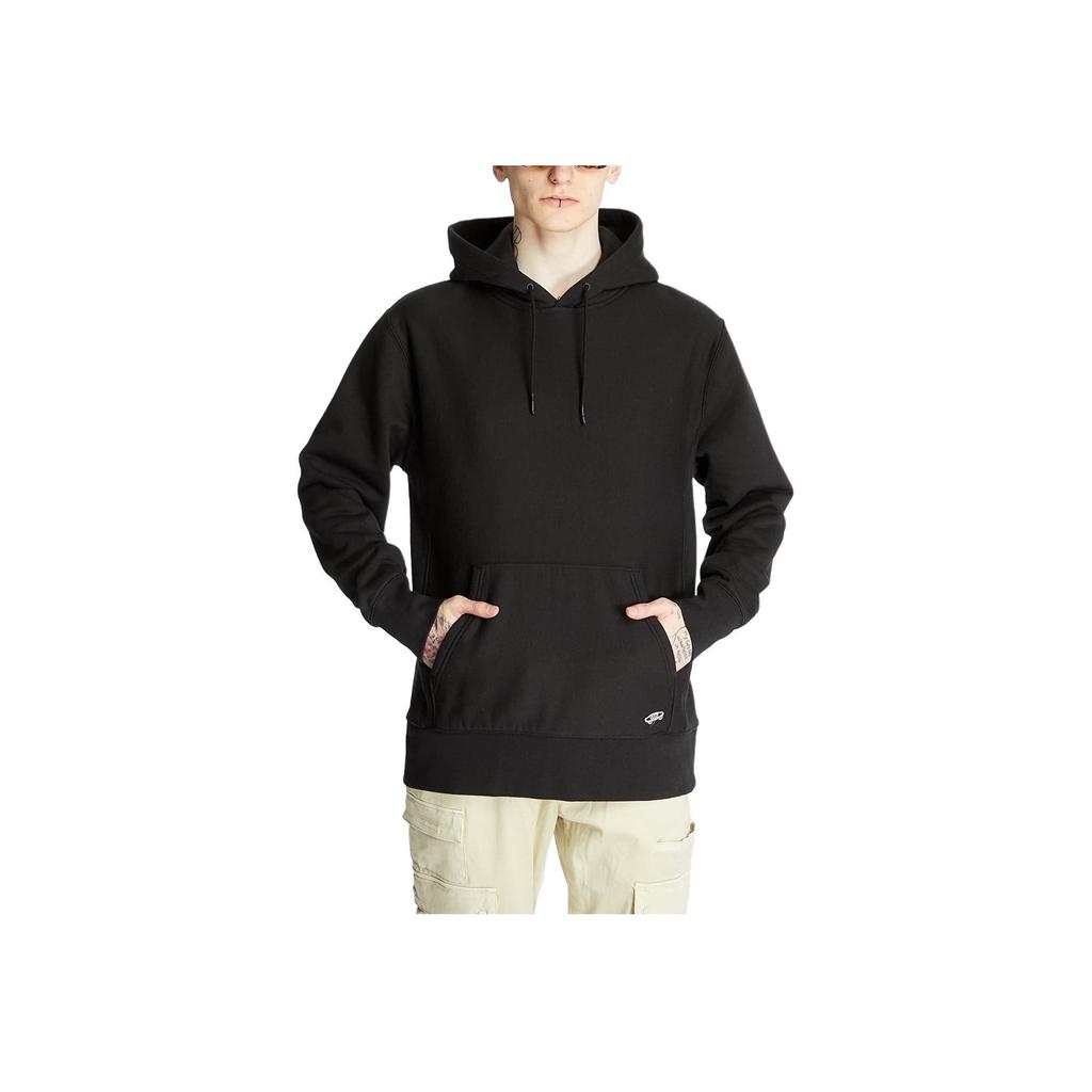 Vans Solid Color Logo Embroidered Pullover Hoodie Long Sleeve Sweatshirt Men sweatshirt Black VN0A5E1OBLK