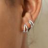 3 Piece Fashion Stainless Steel Round Star Drop Earrings Set for Women Gold Plated Dangle Earring Punk Unisex Rock Jewelry