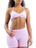 Reggiseno Sportivo Senza Ferretto in Nylon Opaco Altamente Elastico ad Asciugatura Rapida per Corsa, Fitness e Yoga