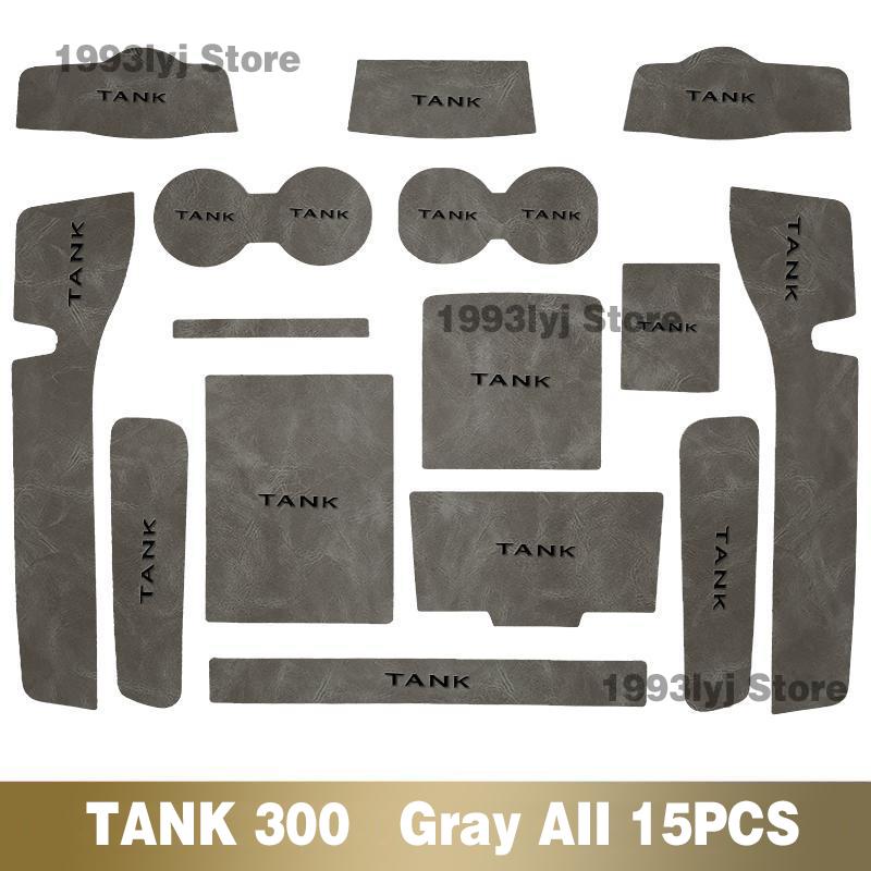 Car Door Slot Pad Water Coaster Storage Box Non-slip Mat Interior Decoration Protect Cover For Great Wall WEY TANK 300