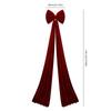 Arge Red Velvets Xmas Bows Holiday Decor Xmas Tree Toppers Ribbons Solid-Color Elegant Festive Charm For Christmas Atmosphere