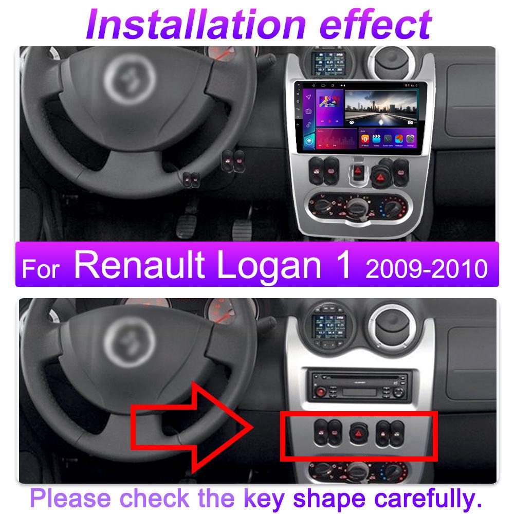 Renault Logan 09-15 Android GPS Navigation with Bluetooth, Reversing Camera & CarPlay Compatibility
