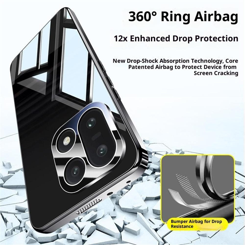 For OnePlus 15 5G Case Electroplating PC Phone Back Cover with Camera Lens Protector