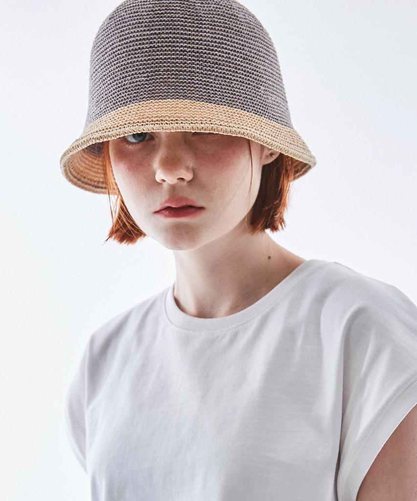 Seullipiseullib Brisbane Gray/Beige Bucket Hat