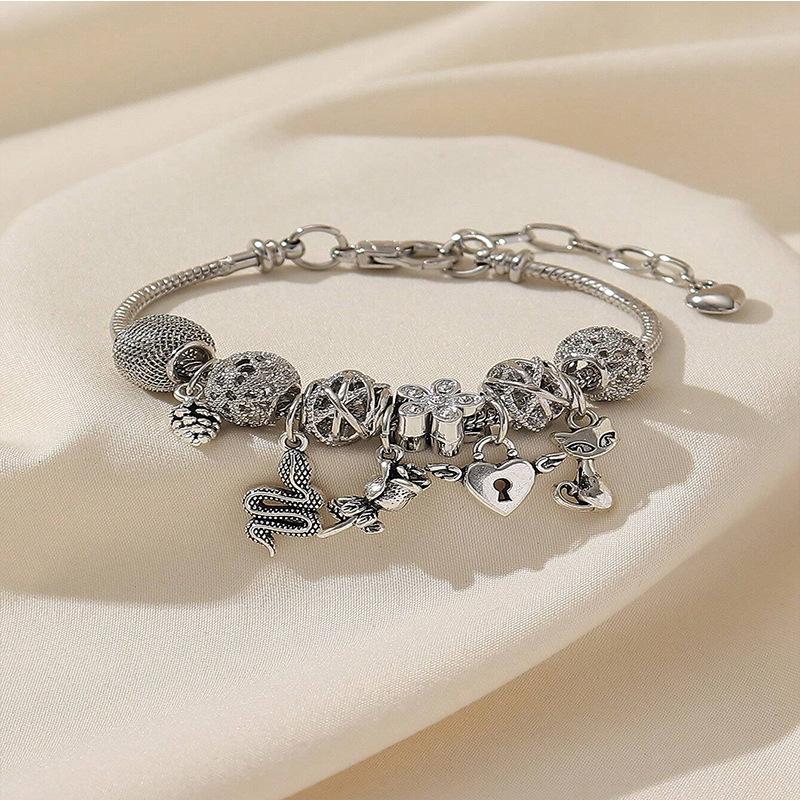 Fashion Multi-Element Rhinestone Beaded DIY Bracelet Jewelry