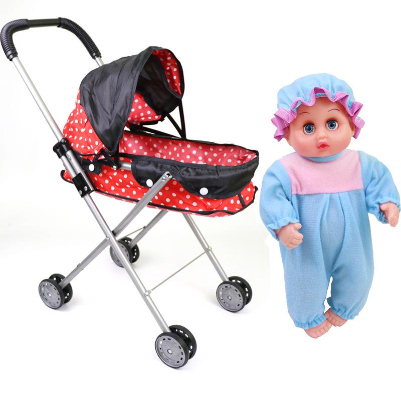 

Children s Playhouse Toy Stroller: Folding Doll Stroller for Boys and Girls