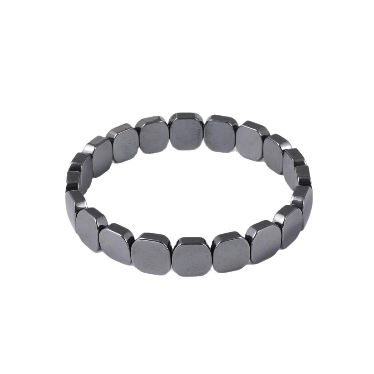 

JYL TS Bracelet Cat Eye Stone Cross Couple Elastic Strengthens Bond & Luck Single double line hematite