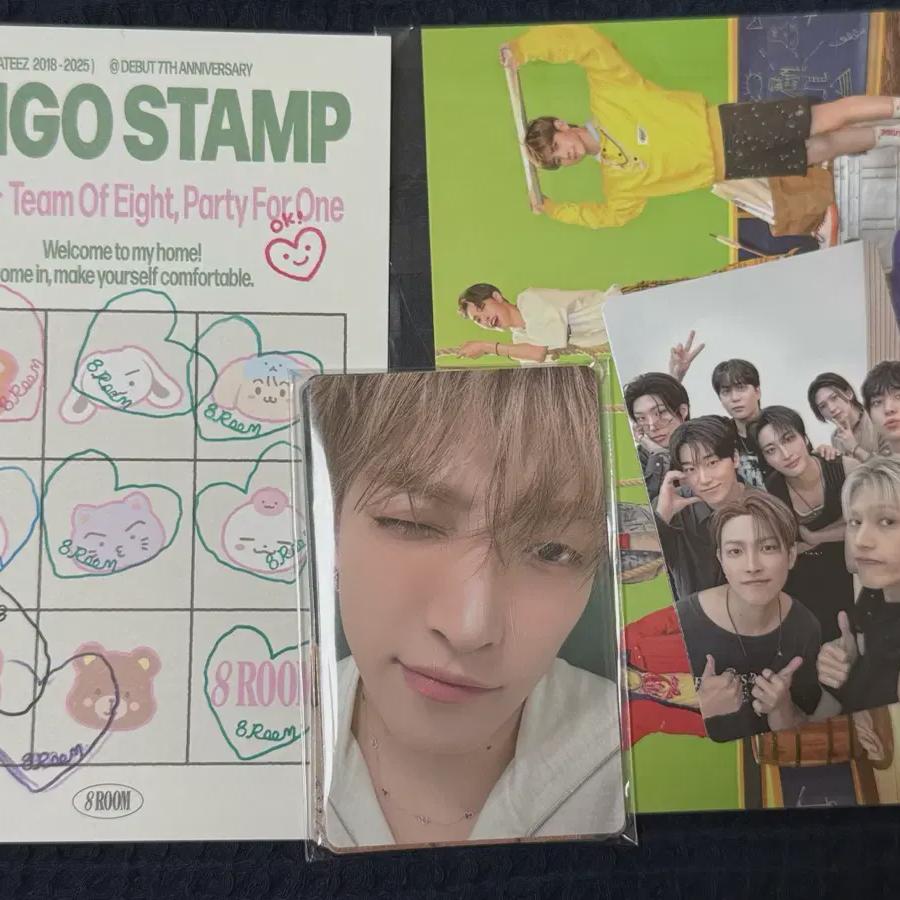 

ATEEZ 7-я годовщина Временный магазин 8 комнат 8 Room Вход Штамп Foca Набор Foca