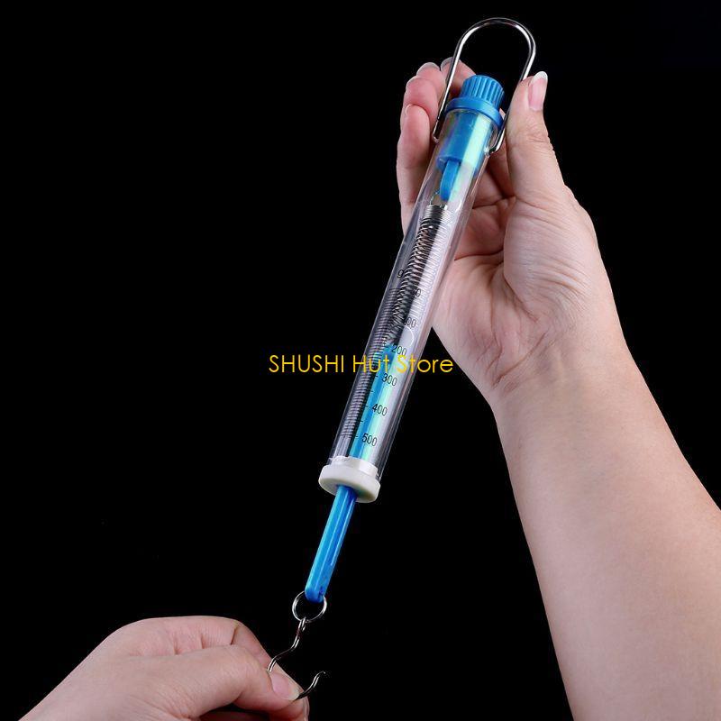 Plastic Spring Scale 500g/5N Weight Capacity for Physics Demonstrations D57B