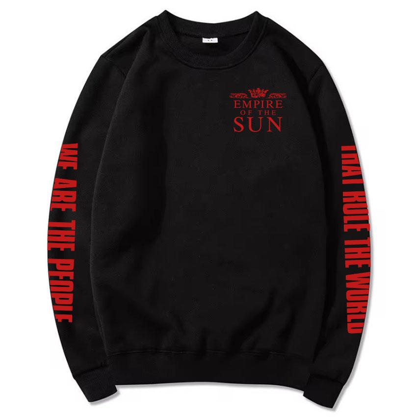 We Are The People Black Long Sleeve Sweatshirt Empire of The Sun Graphic Hoodies Long Sleeve Unisex Clothing