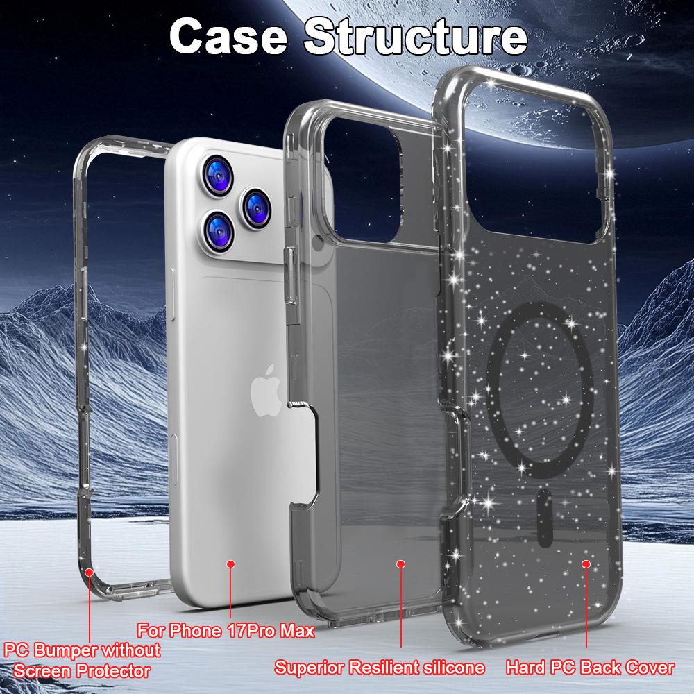Apple iPhone 17 Pro Max Magnetic Stand Anti-fall Protective Case