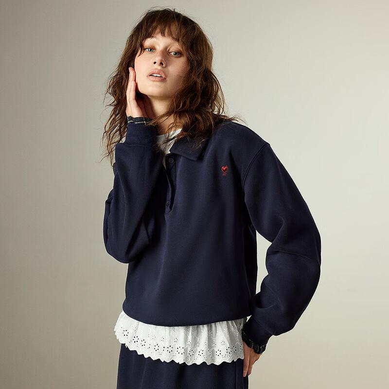 Women's Faux Cashmere Lace Spliced Thermal Long-Sleeve Top