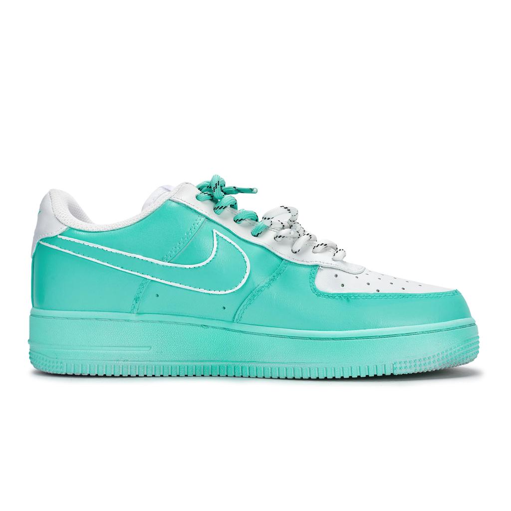 Nike Air Force 1 Rutschfeste Low-Top Skateboard-Schuhe Unisex Weiß Tiffany CW2288-111(Team80-SBOX)