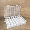 24 Grids Compartment Plastic Storage Box Jewelry Earring Box Bead Screw Container Home Storage Case Display Organizer Container
