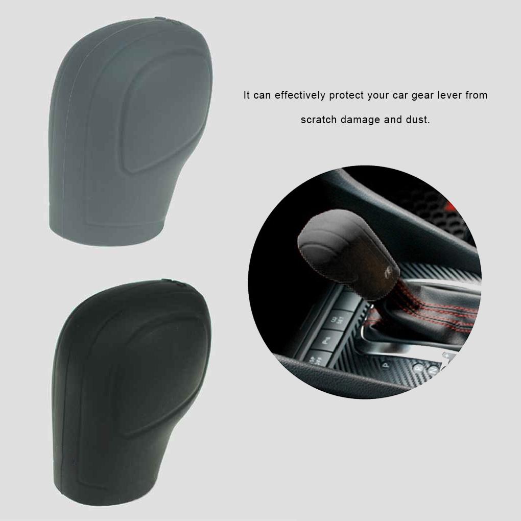 Schwarzes Stanzdesign Silikon Automobil Auto Schaltknaufabdeckung für neuen Magotan Sagitar