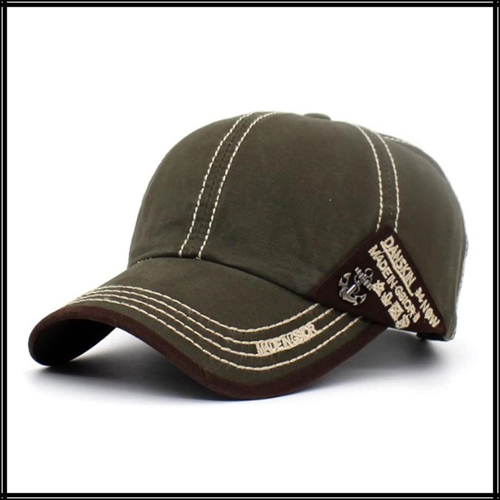 English CA620 [White Fang] Cap, Anchor, Logo, Letters, Hat, Sports, Running, Outdoor, Men's, Women's, (Navy)