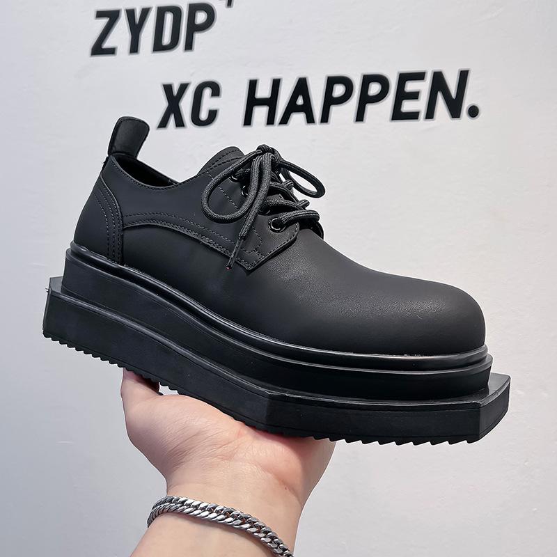 

Кожаные туфли мужские широкие ноги удобные супер мягкие рабочие туфли модные туфли популярные дышащие лучшие мужские кожаные туфли рабочие туфли мужские 6556-A 44 чёрный