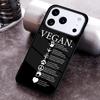 VEGAN FOOD QUOTES ANIMAL LOVE VEGGIE Phone Case For iPhone 17,16e,15,14,13,12,11,Mini,Pro,MAX soft Silicone Cover