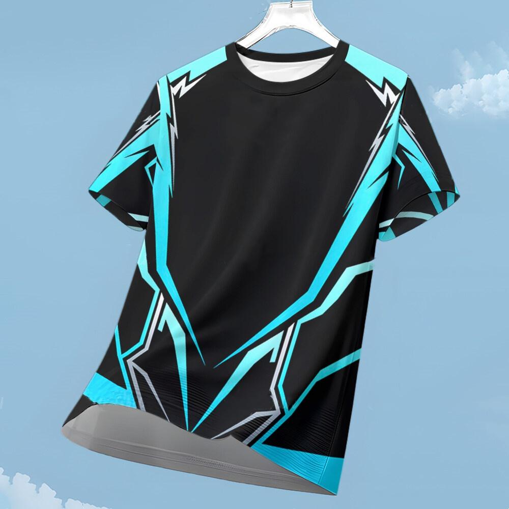3D Print Sports Quick-dry Breathable Men Women T-shirt Outdoor Street Casual Run Simple Fitness Short Sleeve Top Clothing Summer