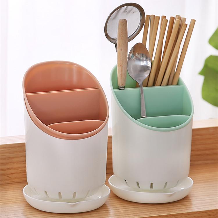 Bestek Opberg Houder Bestek Afdruipbak Container Droogrek Antislip Tafelgerei Mes Lepel Vork Opbergdoos Keuken Organizer