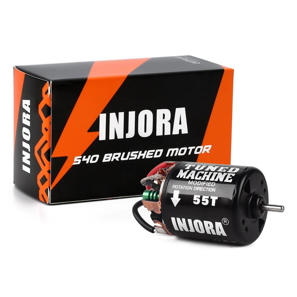 INJORA 540 Brushed Motor Waterproof 13T 21T 35T 45T 55T 80T for 1:10 RC Car Crawler Axial SCX10 AXI03007 90046 Redcat Gen8