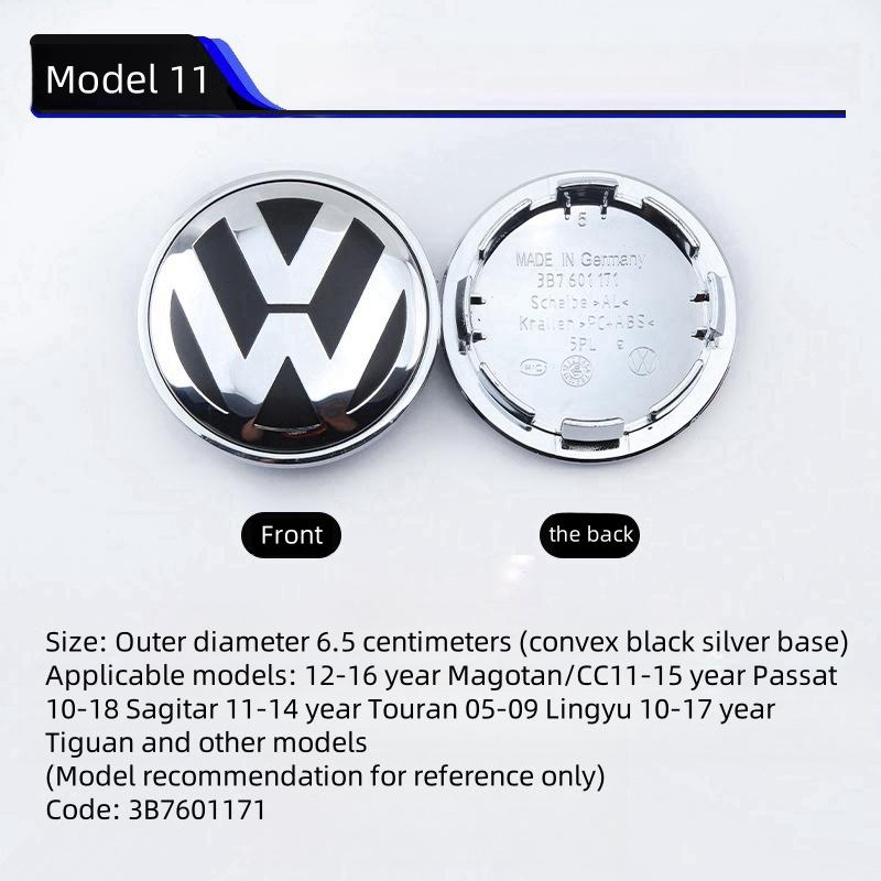 För VOLKSWAGEN VW 56-76mm Bilfälgscenterkåpa Dekal Tillbehör För Volkswagen R-line R GTI Polo Golf Touareg Passat Mago