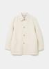 Uniform Bridge Cashmere Blend Handmade Car Coat Ivory