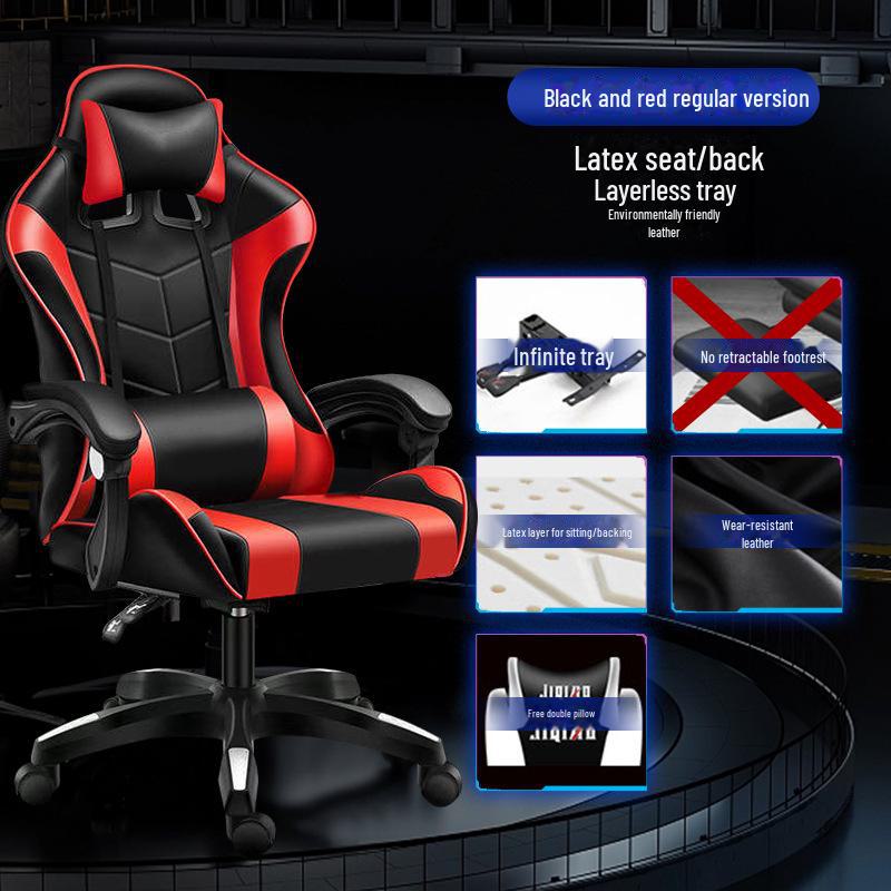 Ergonomischer Racing Gaming Stuhl Liege mit Dreh- und Hubfunktionen