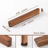Japanese Minimalist Walnut Handle Solid Wood Cabinet and Wardrobe Drawer Handle