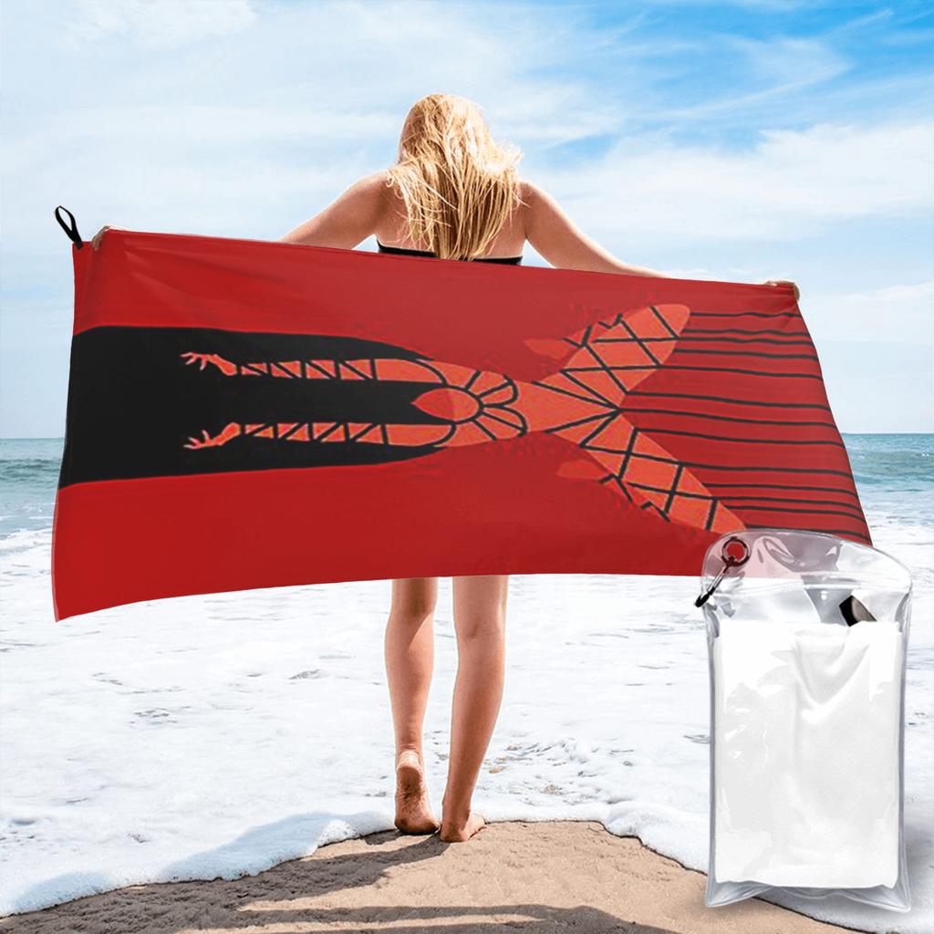 Shibari Bondage Hanging Girl Beach Towel Soft Microfiber Quick Dry Absorbent Quick Towels For Swimming