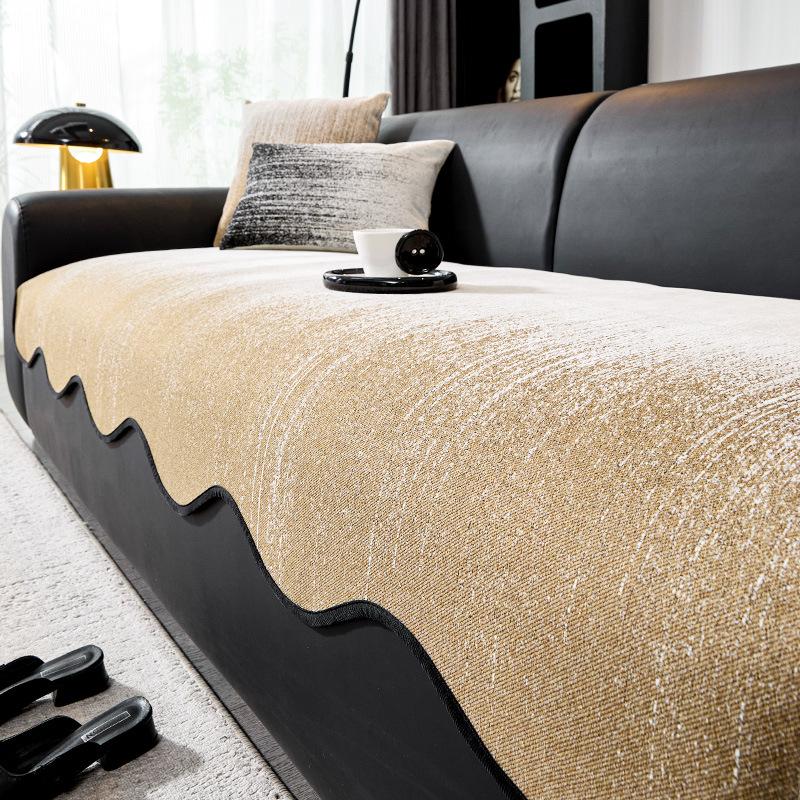 

Light luxury, modern simplicity, high-end sense, non-slip sofa cushion, universal sofa cover for all seasons, special-shaped 2025 new cover towel 30 * 50Cm waist pillowcase