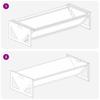 Animal Feed Troughs Olive Green 108 X 50 X 28 Cm
