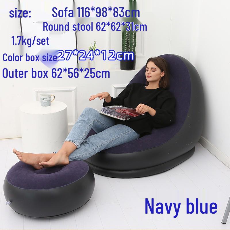 Inflatable Lounger Reclining Chair – Perfect for Home, Balcony, or Leisure Naps.