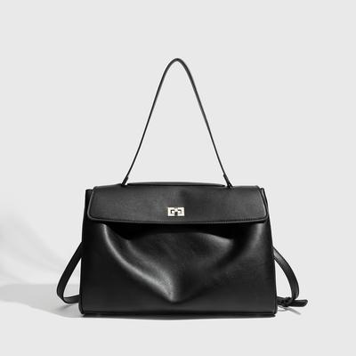 Japanese Light Luxury New Style College Style Daily Tote Bag Soft Leather Crossbody Handbag High End Communication
