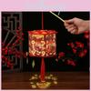 Vibrant Handheld Red Lanterns For Festivals Colorful Led Decorations For Children