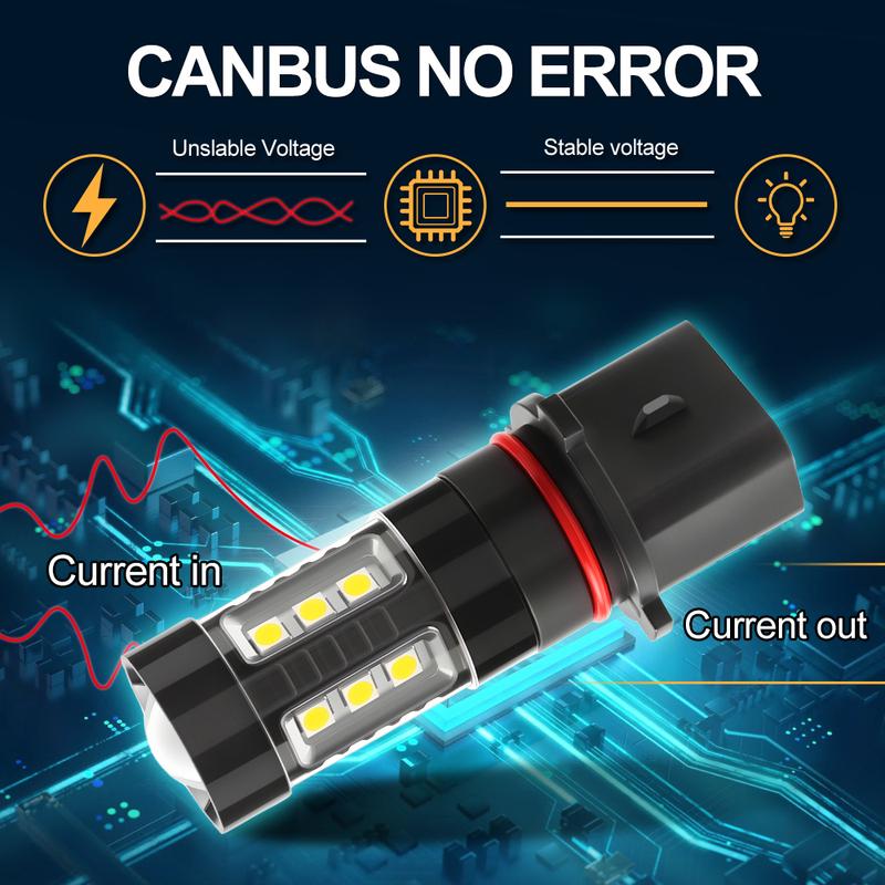 2 Stück Canbus LED-Lampen Tagfahrlicht P13W DRL-Lampe Für Ford Mustang 2015 2016 2017 Autozubehör 6000K Weiß