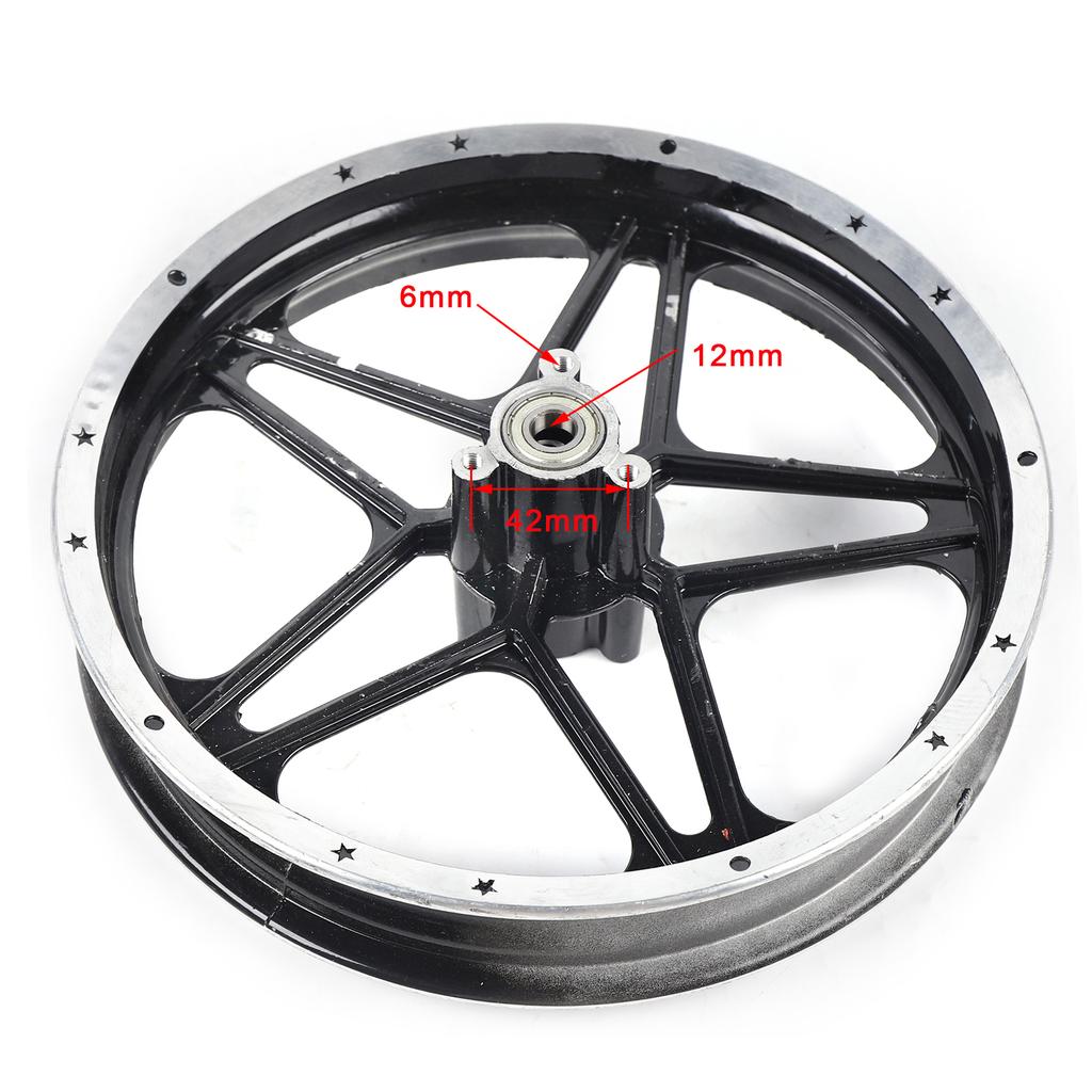 Rear and Front Wheels Set 2.50-10 Tire Rim Hub for 49cc-50cc Mini Pit Dirt Bike