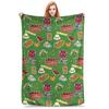 Bugsnax Fan Art Scorched Gorge Bookbag Blankets Soft Warm Flannel Throw Blanket Plush for Bed Living Room Picnic Travel Home