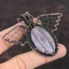 Lepidolite Copper Pendant Copper Wire Wrapped Pendant Beautiful Gemstone Jewelry Gift For Him Copper Wire Jewelry Handmade Butterfly Pendant